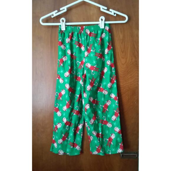 Elf on the Shelf Green & Red Pajamas Pant 5t - Picture 1 of 3